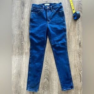 Madewell Dark Blue High Waist Skinny Jeans